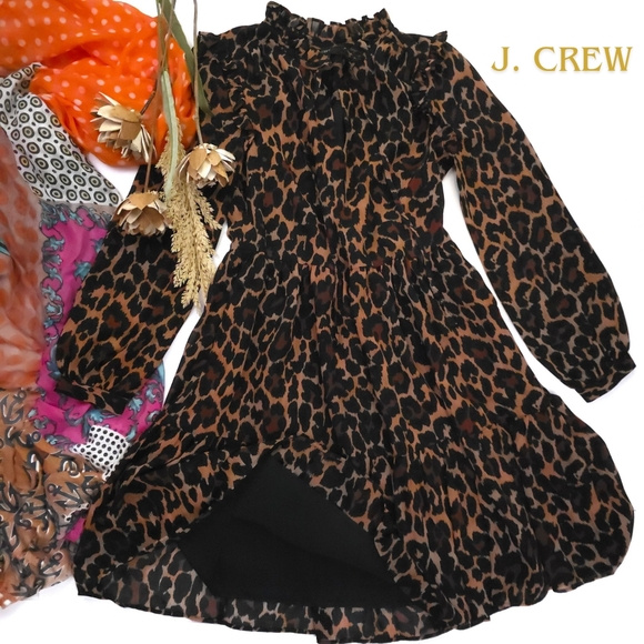 J. Crew Dresses & Skirts - J. Crew Leopard Print Dress Sz XXS